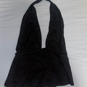 Zara Black Halter Top